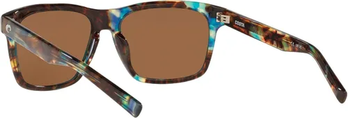 Vista 6 de Costa Del Mar Aransas - Gafas de sol redondas para hombre, Gris