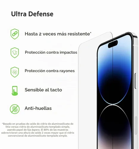 Vista 2 de Belkin UltraGlass - Protector de pantalla para iPhone 14 Pro Max, fácil aplicación con bandeja guía de instalación, protector de pantalla de vidrio