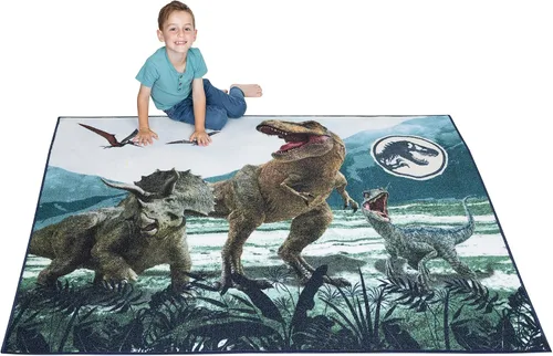 Vista 21 de Franco Alfombra antideslizante para habitación de niños, 69 x 52 pulgadas, Batman
