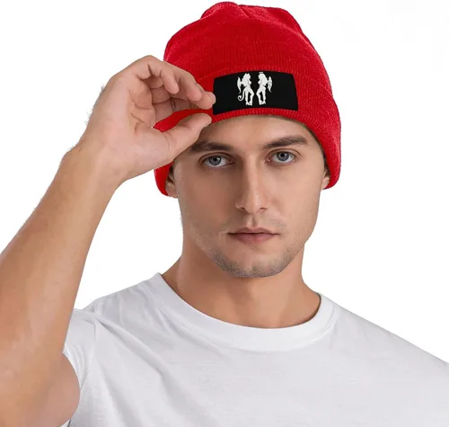 Vista 7 de Angel Devil Knit Beanie Hats Men Women Black Winter Hats Skull Caps Warm Classic Slouchy