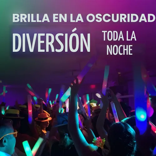 Vista 6 de Varillas brillantes de espuma, paquete de 100