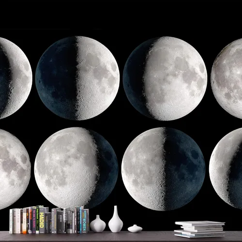 Vista 30 de NWT Calcomanía removible para pared, diseño de nube galáctica, estrella, nebulosa, fantasía, ciencia ficción, astronomía y arte espacial, arte