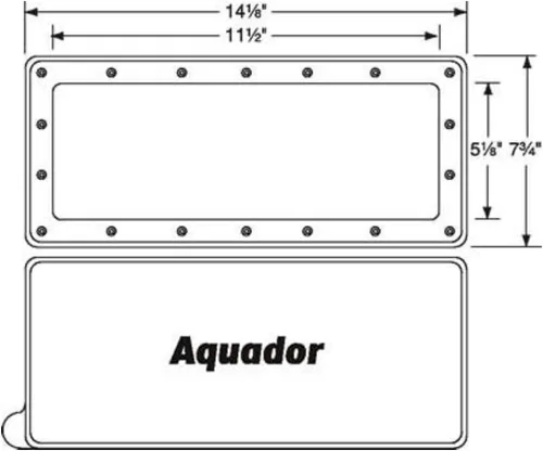 Vista 2 de Widemouth - Kit de cubierta de skimmer para piscina sobre el suelo modelo 1010