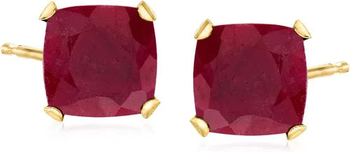 Vista 6 de Ross-Simons Gemstone Martini Stud Earrings in 14kt Yellow Gold