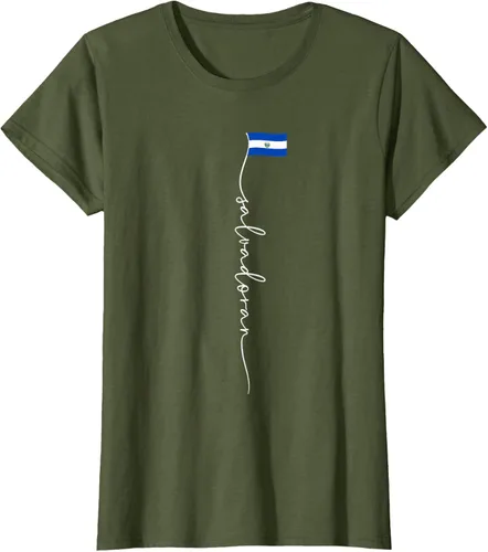 Vista 65 de Camiseta con la bandera salvadoreña de El Salvador