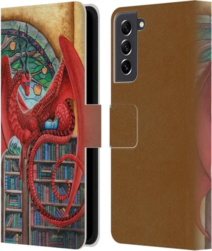 Vista 228 de Head Case Designs Officially Licensed Carla Morrow Galactic Entrancement Dragons Leather Wallet Case Compatible with Samsung Galaxy A07 4G