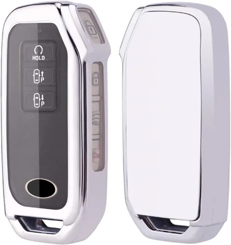 Vista 4 de Horande Funda protectora de TPU suave para llavero KIA EV6 K5 Sorento sin llave (morado)