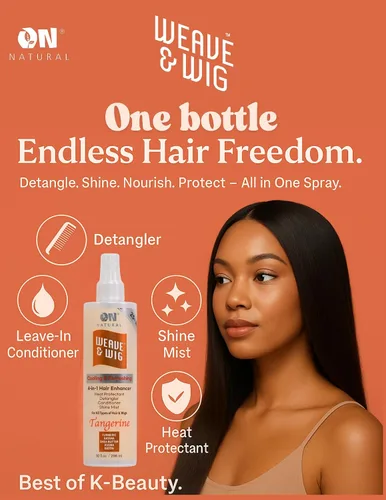 Vista 3 de On Natural Weave & Wig - Potenciador de cabello 4 en 1 para todas las texturas de cabello [Coco Lime] 3.4 oz
