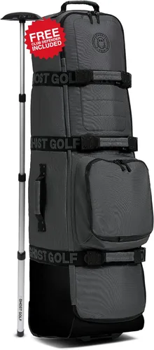 Vista 10 de Ghost Golf AWOL - Bolsa de viaje de golf para aerolíneas con ruedas, funda de viaje acolchada suave para palos de golf que se adapta a todas