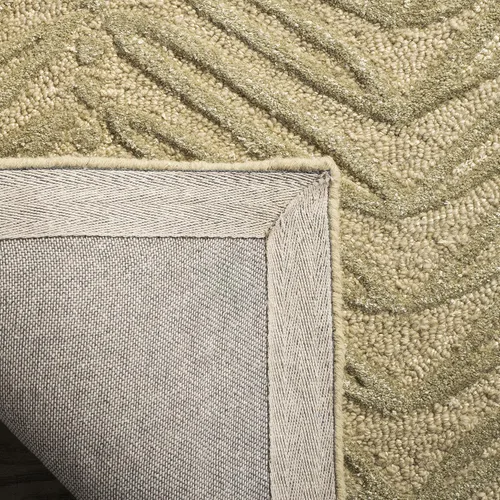 Vista 18 de Martha Stewart x SAFAVIEH - Colección de alfombras de área, alfombra de 2 pies 3 pulgadas x 10 pies, gamuza beige, lana y viscosa hecha a mano