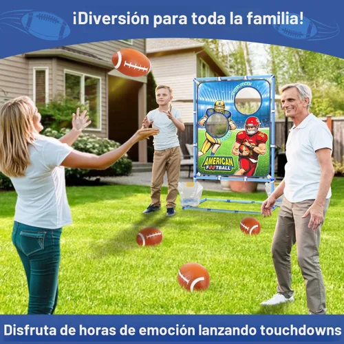 Vista 3 de Polkoliye Juego de lanzamiento de fútbol con 4 bolas inflables, juguete de tiro de fútbol para interiores y exteriores, para niños de 4 a 7 años, 8