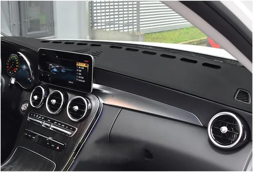 Vista 9 de 1 unids nueva cubierta de cuero negro tablero de coche cubierta antideslizante estera para Jaguar XF 2008 2009 2010 2011 2012 2013 2014 2015