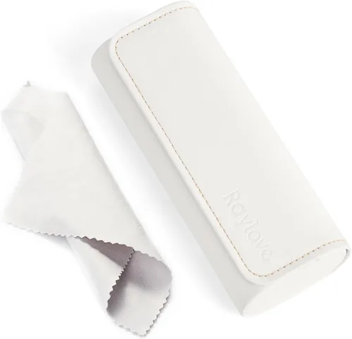Vista 21 de RayLove Hard Shell Glasses Case, Lightweight Leather Eyeglass Case, Travel-Friendly Sunglasses Protector for Men & Women