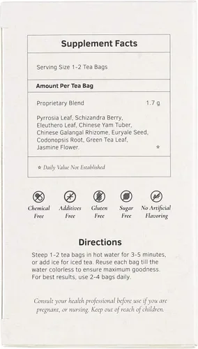 Vista 3 de Health King Té de hierbas fortificante de riñón, bolsitas de té, caja de 20 unidades (paquete de 4)