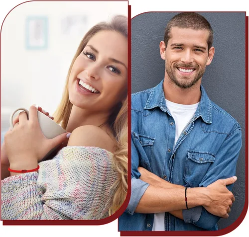 Vista 2 de 10 pulseras a juego para parejas, nudos, rojo, negro, pulsera de cuerda del destino de larga distancia, regalo de buena suerte para novia, novio