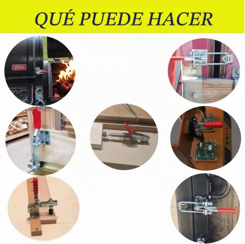 Vista 4 de Pequeña abrazadera de palanca horizontal de liberación rápida 201A, herramienta de mano 60 libras / 59.5 lbs (201-8PACK)