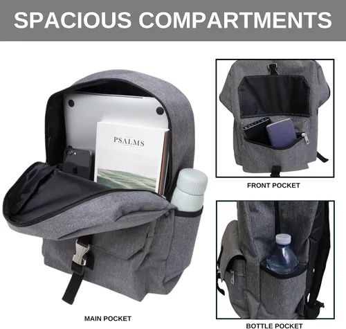 Vista 5 de Cango MOCHILA SIGNATURE, Gris, Mochilas Daypack