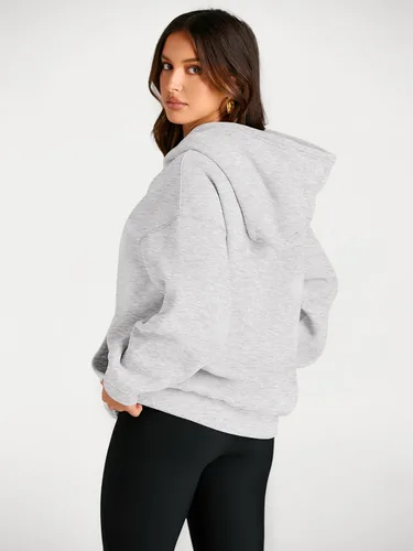 Vista 118 de Trendy Queen - Sudaderas extragrandes con capucha para mujer, suéteres de manga larga, sin botones, de vellón, de otoño, ropa de invierno