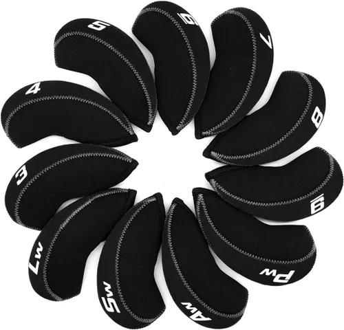 Vista 7 de Fundas de Hierro de Golf para Palos de Golf Juego de Fundas de Hierro de Golf de Neopreno 11pcs/10pcs Fundas para Cabezas de Hierro de Golf Fundas