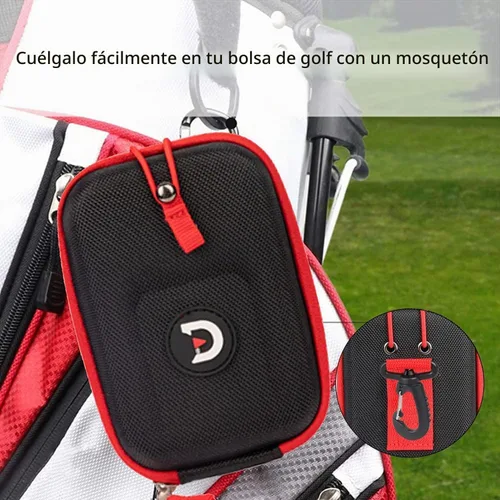 Vista 5 de ACHIX Funda rígida para telémetro de golf, compatible con Bushnell/Callaway/Tectectectec, bolsa de transporte universal para telémetro láser