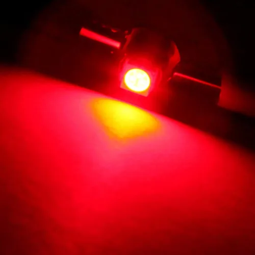 Vista 2 de cciyu Paquete de 20 bombillas LED T4.7 rojo 1-5050-SMD Neo Wedge A/C 12V