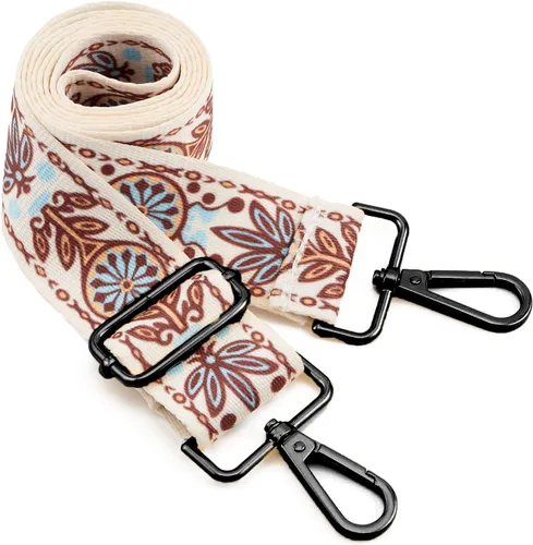 Vista 123 de ZOOEASS Hebillas de níquel Correa ancha para el hombro ajustable de repuesto para cinturón de pistola, hebilla de guitarra estilo bandolera