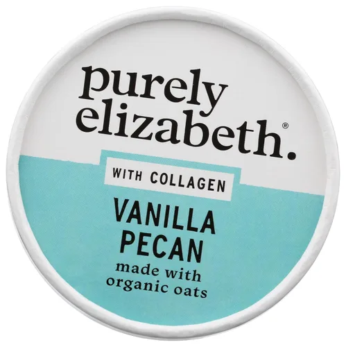 Vista 5 de Purely Elizabeth, Proteína de colágeno de avena y vainilla con nueces pecanas, 2 Oz