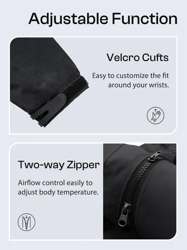 Vista 6 de Chaqueta impermeable para mujer, ligera, para exteriores, con capucha extraíble