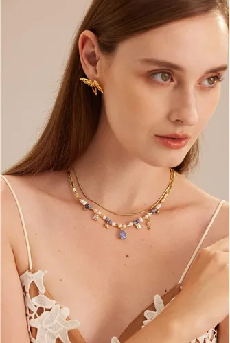 Vista 4 de C.Paravano Necklace Women Pendant Necklaces for Women18K Gold Plated Chain Necklace Fashion Necklaces Gold Necklaces for Women Women Necklace