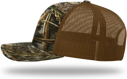 Vista 3 de Richardson 112 Gorra de Camionero - Gorra Snapback Ajustable Premium - Gorras Richardson en Blanco de Seis Paneles Estructurados Árbol real Max 7