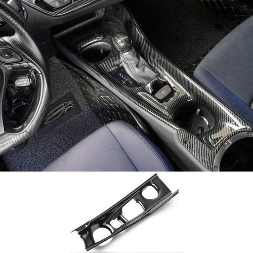 Vista 9 de Rifoda para C-HR ABS Accesorios Cubierta del panel de cambio de marchas de la consola central Compatible con Toyota C-HR 2018, 2019, 2020, 2021 Azul