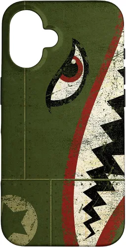 Vista 32 de WWII P-40 Fighter Plane Shark Mouth Warbird Nose Art Case for iPhone 17