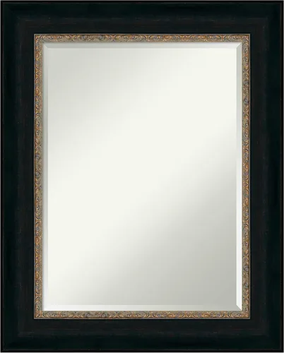 Vista 18 de Amanti Art Bronze Bathroom Mirror for Over Sink, 27x27 Paragon Bronze Square Vanity Mirror, Medium Traditional Frame, Hangs Horizonally and