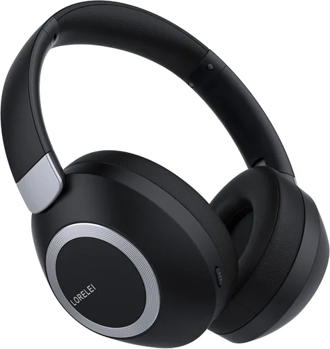 Vista 8 de LORELEI B-C6 - Auriculares inalámbricos sobre la oreja, auriculares Bluetooth plegables y ligeros de 50 horas de reproducción, graves profundos