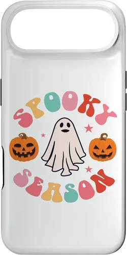 Vista 27 de Retro Halloween Cute Ghost Spooky Season Funny Case for iPhone 17