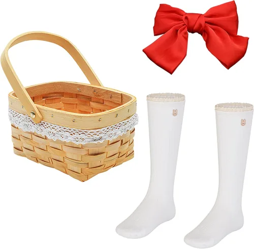 Vista 4 de EBYTOP Disfraz de Halloween para niños y niñas, mini vestido rojo con capa y accesorios