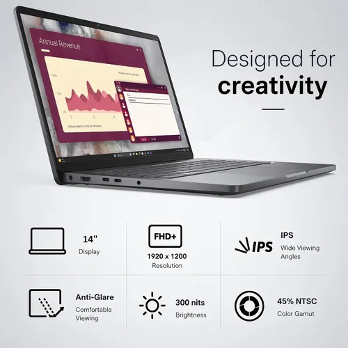 Vista 2 de Dell Pro 14 PC14250 Laptop, 14" FHD+, Intel Core 5 120U, 16GB, 256GB SSD