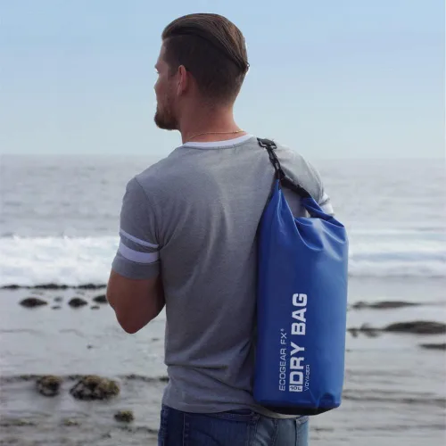 Vista 5 de EcoGear FX Bolsa seca impermeable resistente serie Voyager – Bolsa de compresión duradera – Kayak, rafting, canotaje, senderismo, pesca y camping