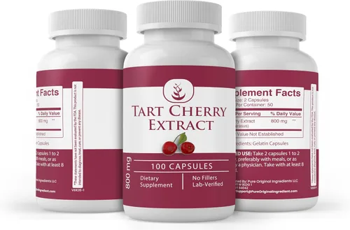 Vista 4 de PURE ORIGINAL INGREDIENTS Extracto de cereza ácida (100 cápsulas) siempre puro, sin aditivos ni rellenos, verificado por laboratorio