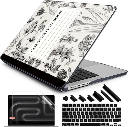 Vista 37 de DONGKE Funda para M5 MacBook Pro de 14 pulgadas 2025 2024-2021 M4 M3 M2 M1, cubierta de carcasa dura de plástico compatible con A3434 A3112 A3401