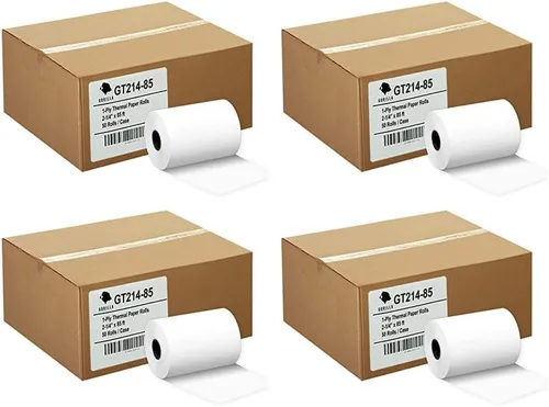 Vista 11 de (50) Rollos de papel térmico 2-1/4 X 63 Ingenico ICT 200 220 250 FD400 Vx520