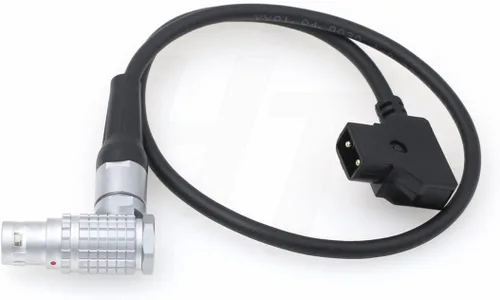 Vista 2 de Cable de alimentación para cámara RED Ranger/V-Raptor XL, batería V-Mount D-tap a ángulo recto 4 pines, 19.7 in