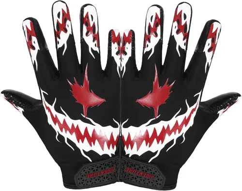 Vista 11 de AIGEVTURE Guantes de fútbol para jóvenes, guantes receptores para niños, guantes de fútbol adhesivos para niños y niñas