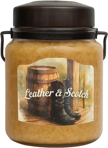 Vista 14 de McCall’s Candles Cocina de la Abuela Vela perfumada de 16 oz Hecha en EE. UU. Frasco rústico vintage con asa de transporte Fragancia