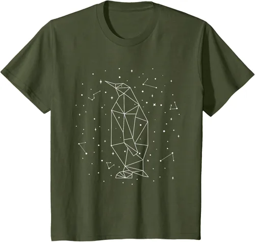 Vista 16 de Sternbild Penguin Constellation Emperor Sea Bird Penguin Camiseta Negro