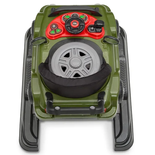 Vista 9 de Jeep Classic Wrangler 3 en 1 Crece Conmigo Andador de Actividades - Cuenta con música, luces, bandeja de juego extraíble, modo andador de empuje, se