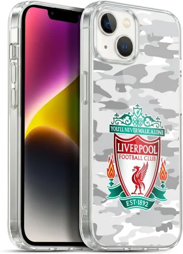 Vista 229 de Head Case Designs Funda de gel con licencia oficial del Liverpool Football Club Away Colourways Crest Camou [protección de grado militar] compatible