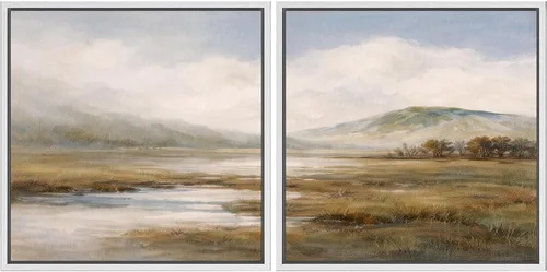 Vista 107 de SIGNFORD Impresión en Lienzo Enmarcado Arte de Pared Art Nouveau Lago de Cisnes Elegantes Ilustraciones de Aves Acuáticas Moderno Boho Naturaleza