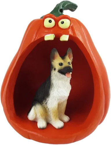 Vista 59 de Conversation Concepts Figura de Corgi galés de Halloween y calabaza Welsh Corgi Pembroke
