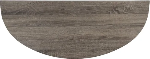 Vista 6 de FINECASA Mesa consola Half-Moon, mesa auxiliar estrecha semicírculo, 43.4 x 17 x 30 pulgadas, gris